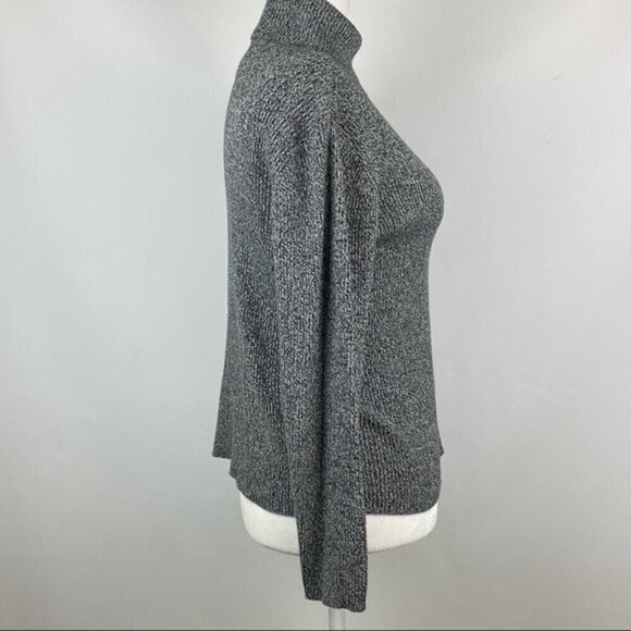 Liz Claiborne Womens Sweater Size S Petite Gray Turtleneck - Picture 4 of 9